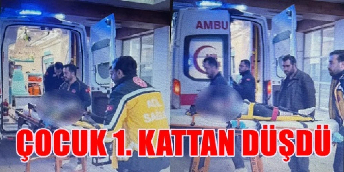 1. Kattan D&uuml;şen &Ccedil;ocuk Yaralandı