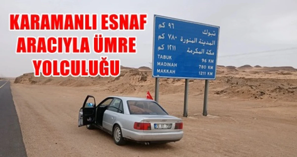 70 Plakalı ara&ccedil; Umre yollarında