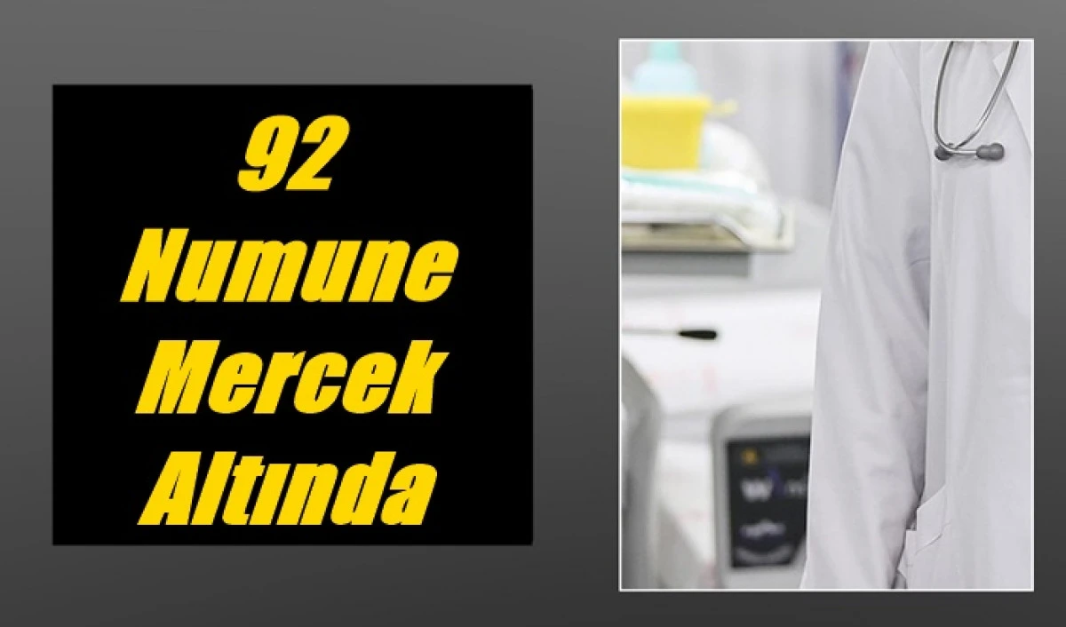 92 numune mercek altında
