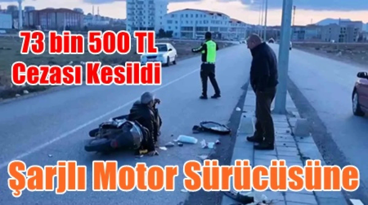 Alkoll&uuml; şarjlı motor s&uuml;r&uuml;c&uuml;s&uuml; kaza yaptı