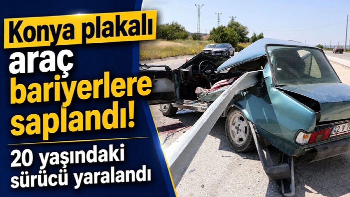 Ara&ccedil; Bariyere Saplandı!