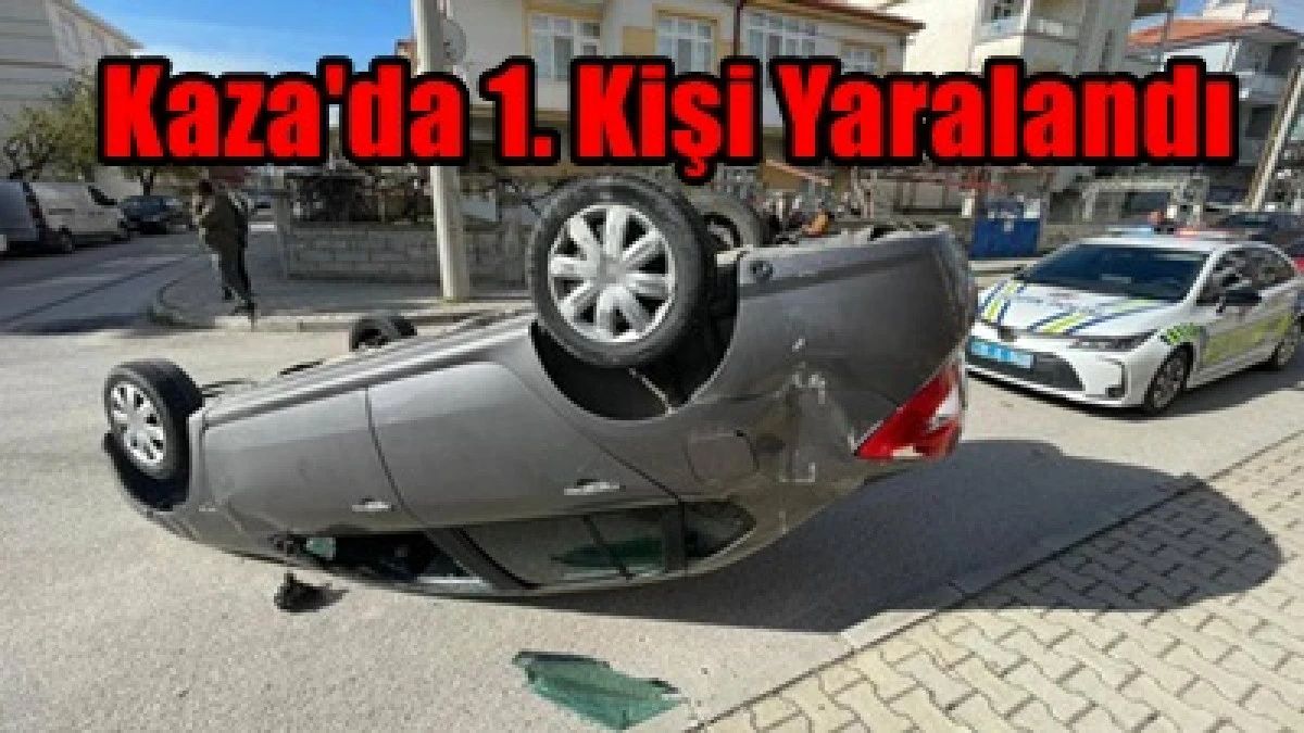 Ara&ccedil; takla attı bir kişi yaralı