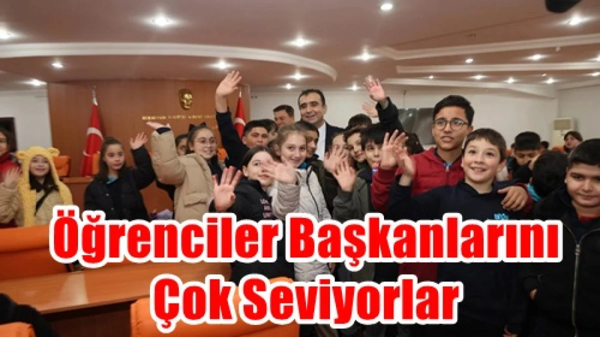 Başkan Kalaycı &ouml;ğrencileri ağırladı