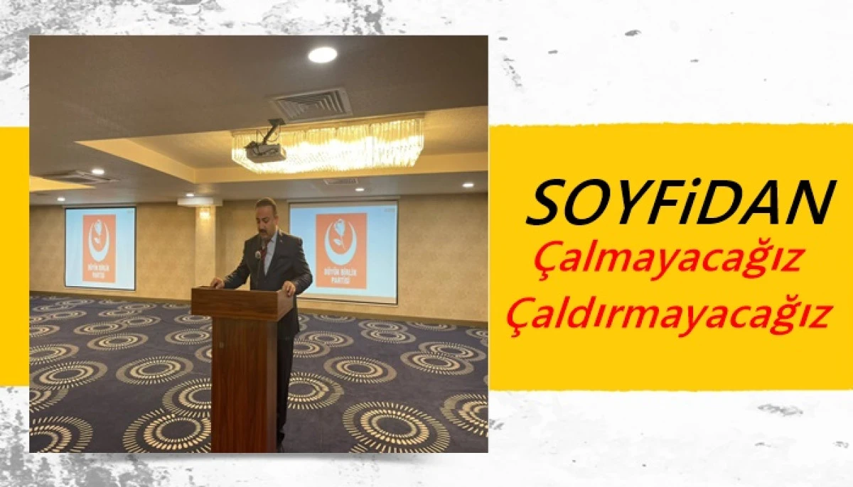 BBP&rsquo;li Soyfidan resti &ccedil;ekti: &ldquo;&Ccedil;almayacağız; &ccedil;aldırmayacağız!&rdquo;