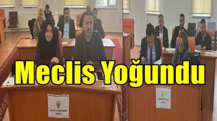 Belediye Meclisi'nin G&uuml;ndemi Yoğundu