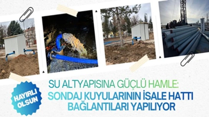 BELEDİYEDEN SU ALTYAPISINA G&Uuml;&Ccedil;L&Uuml; HAMLE