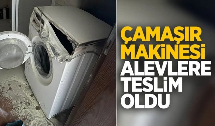 &Ccedil;amaşır Makinesi Yangına Sebep Oldu