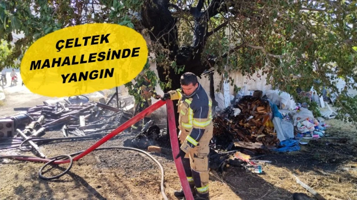 &Ccedil;eltek Mahallesinde korkutan Yangın