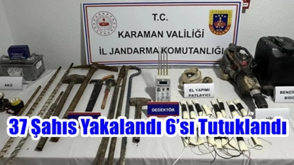 &Ccedil;eşitli su&ccedil;lardan aranan 37 şahıs yakalandı. 6&rsquo;sı tutuklanarak cezaevine g&ouml;nderildi.