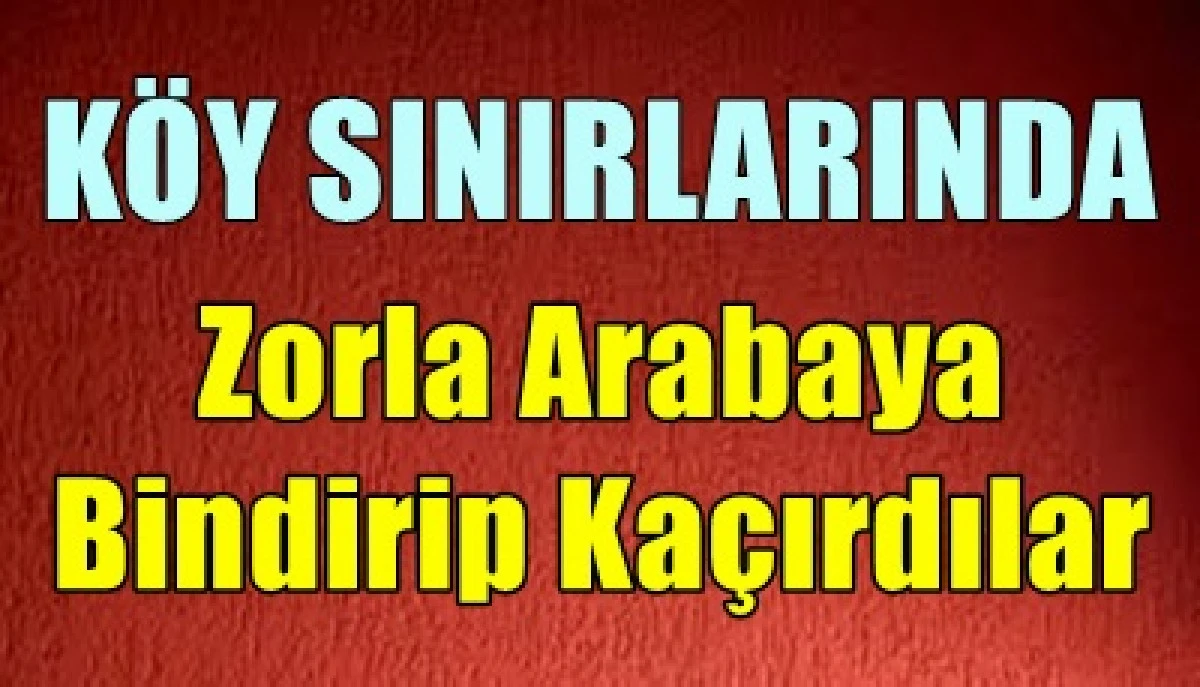  Ekin&ouml;z&uuml; K&ouml;y&uuml; sınırları i&ccedil;erisinde S.C. isimli bir şahsın zorla bir araca bindirilerek ka&ccedil;ırıldığı ileri s&uuml;r&uuml;ld&uuml;.