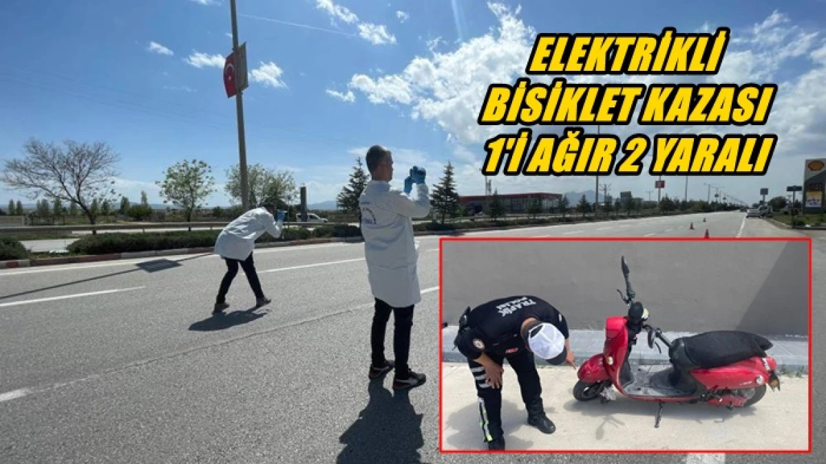 Elektrikli Bisiklet Devrildi: 1 Ağır Yaralı