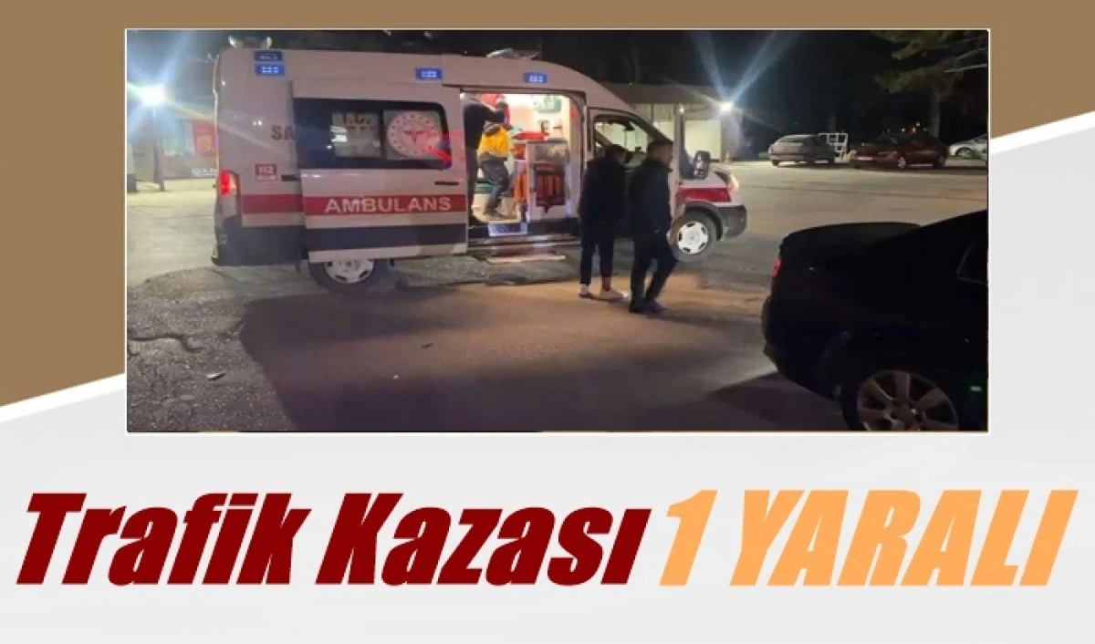 Elektrikli motosiklet otomobile &ccedil;arptı 1 Yaralı