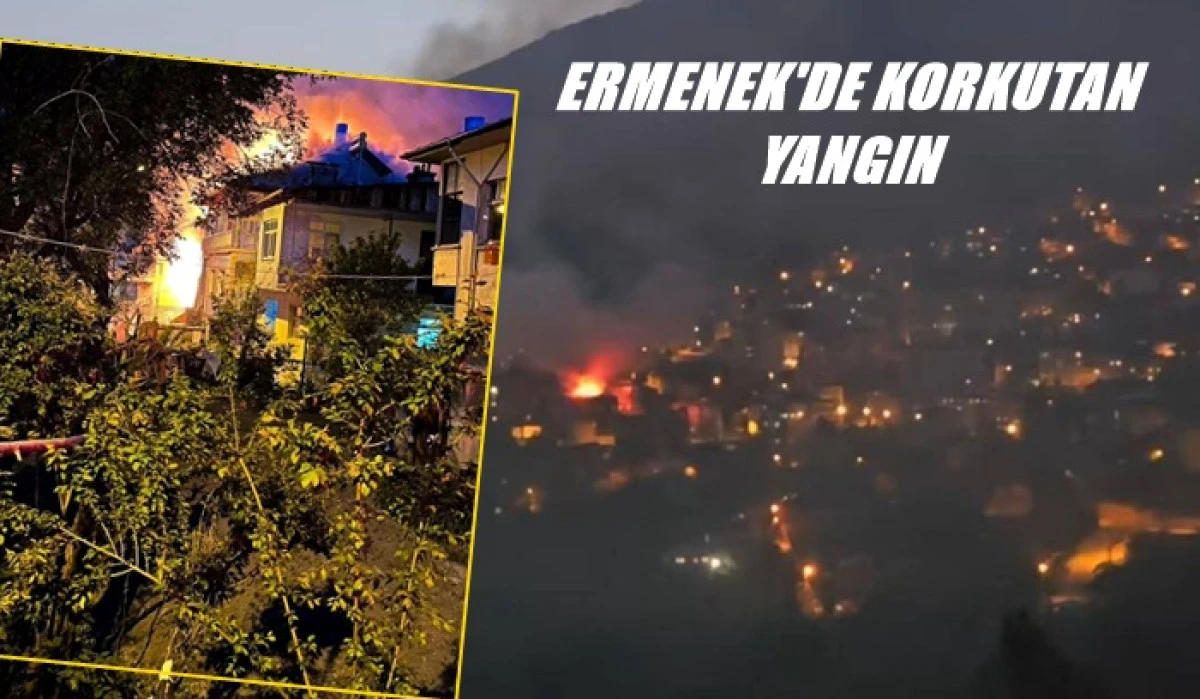 Ermenek'te korkutan yangın!