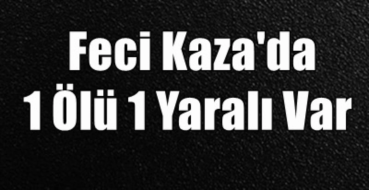  Feci Kaza 1 &Ouml;l&uuml;, 1 Yaralı