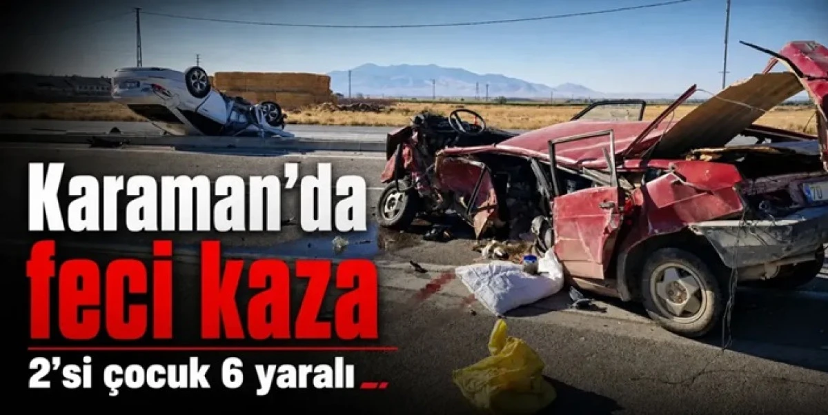 Feci Kaza ! 2'si &Ccedil;ocuk 6 Yaralı