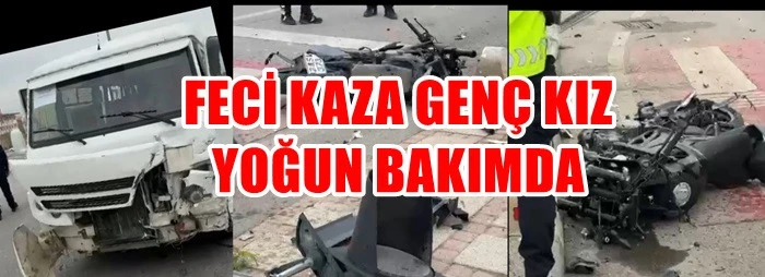 Feci Kaza Sonrası Genç Kız Yaşam Savaşı Veriyor
