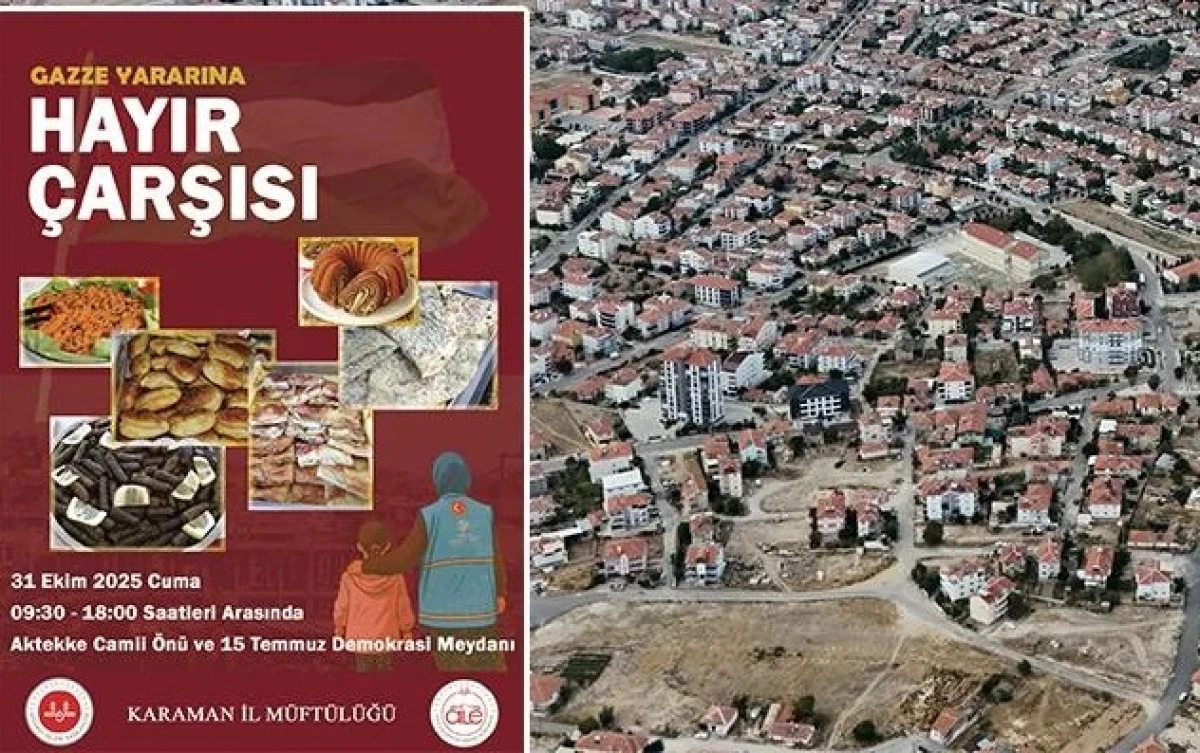 Gazze Yararına Hayır Çarşısı Düzenliyor.