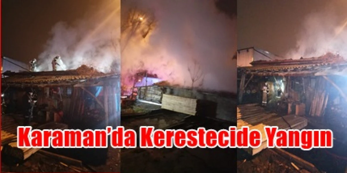  İş yerindeki yangına itfaiye ekipleri hızlı bir şekilde m&uuml;dahale etti.