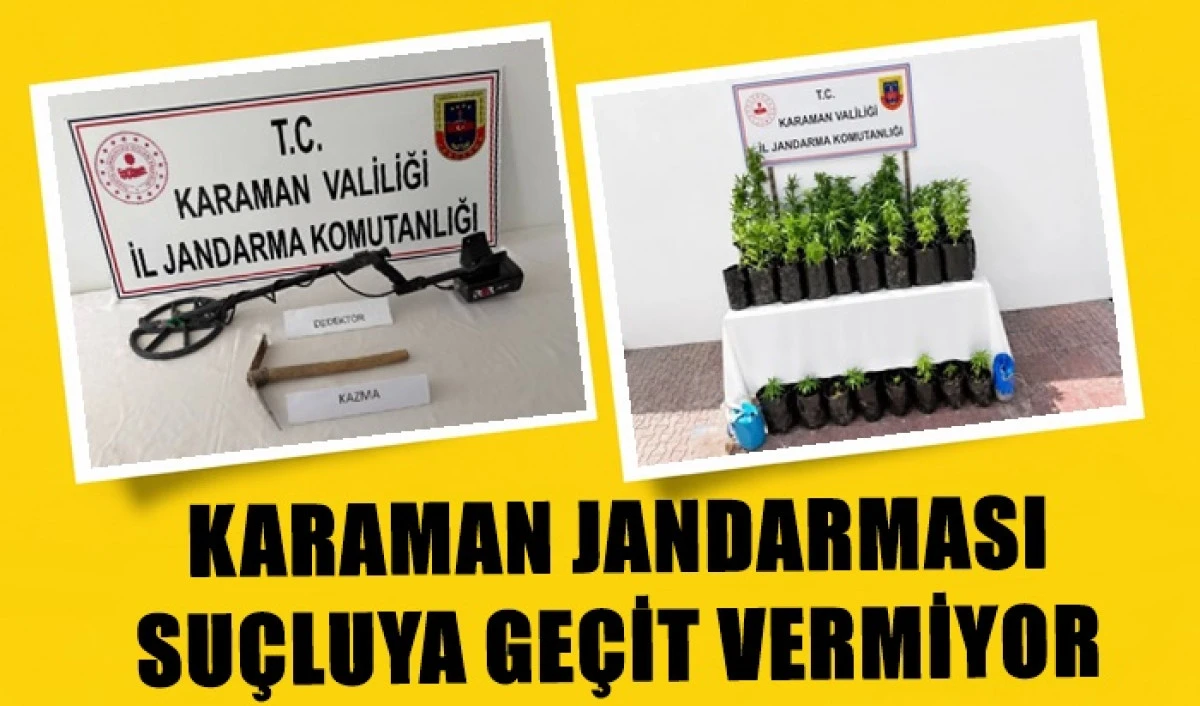 Jandarma Karaman'da o listeyi paylaştı