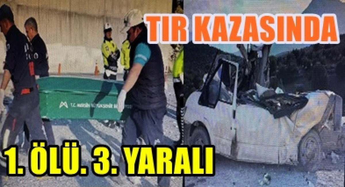 Karaman Mut Yolun'da,Tırdan D&uuml;şen Mermerler Can Aldı