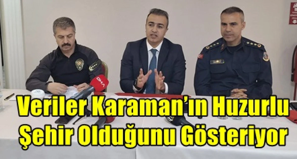 Karaman Valisi Hayrettin &Ccedil;i&ccedil;ek, Karaman'ın huzurlu şehir olduğunu a&ccedil;ıkladı.