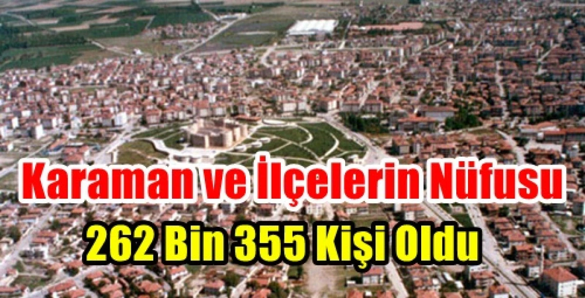 Karaman ve İl&ccedil;elerinin N&uuml;fusu