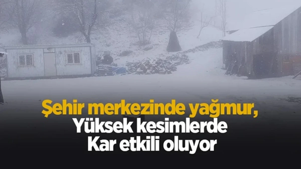Karaman'a Kış Geri Geldi