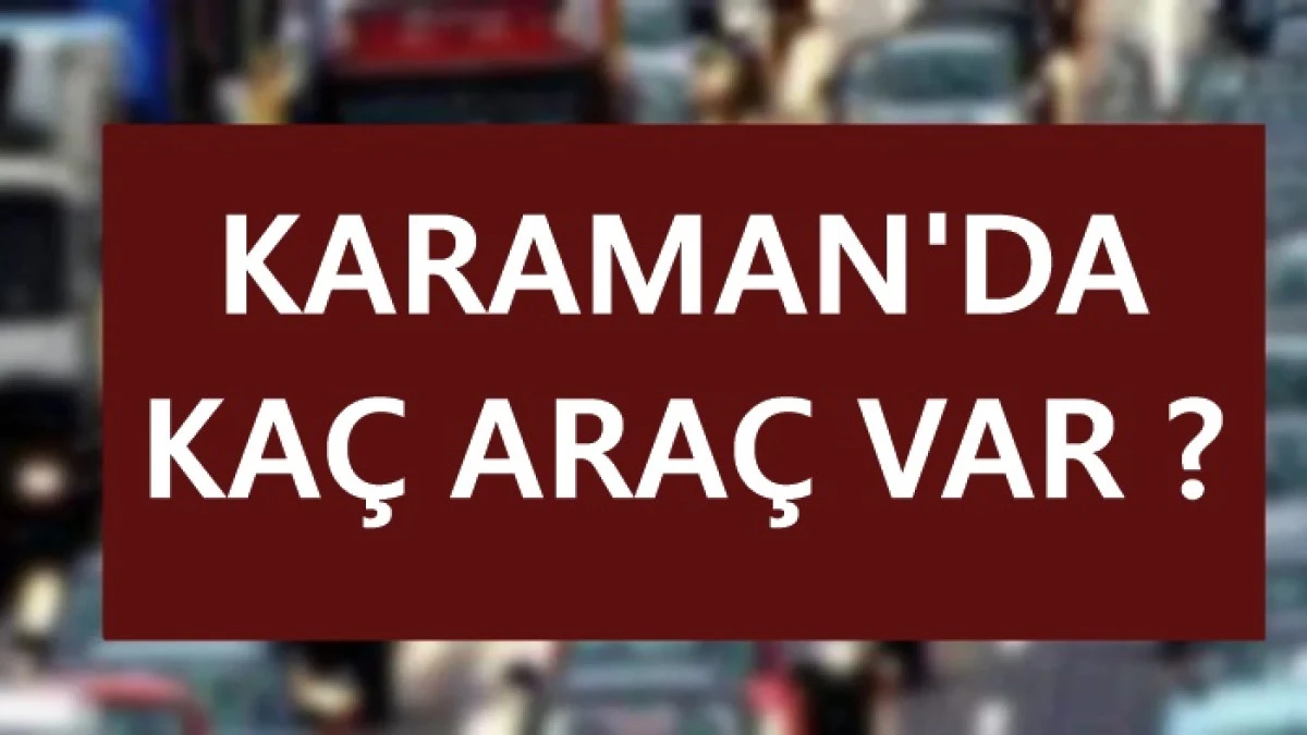 Karaman'da Ka&ccedil; Ara&ccedil; Var ?