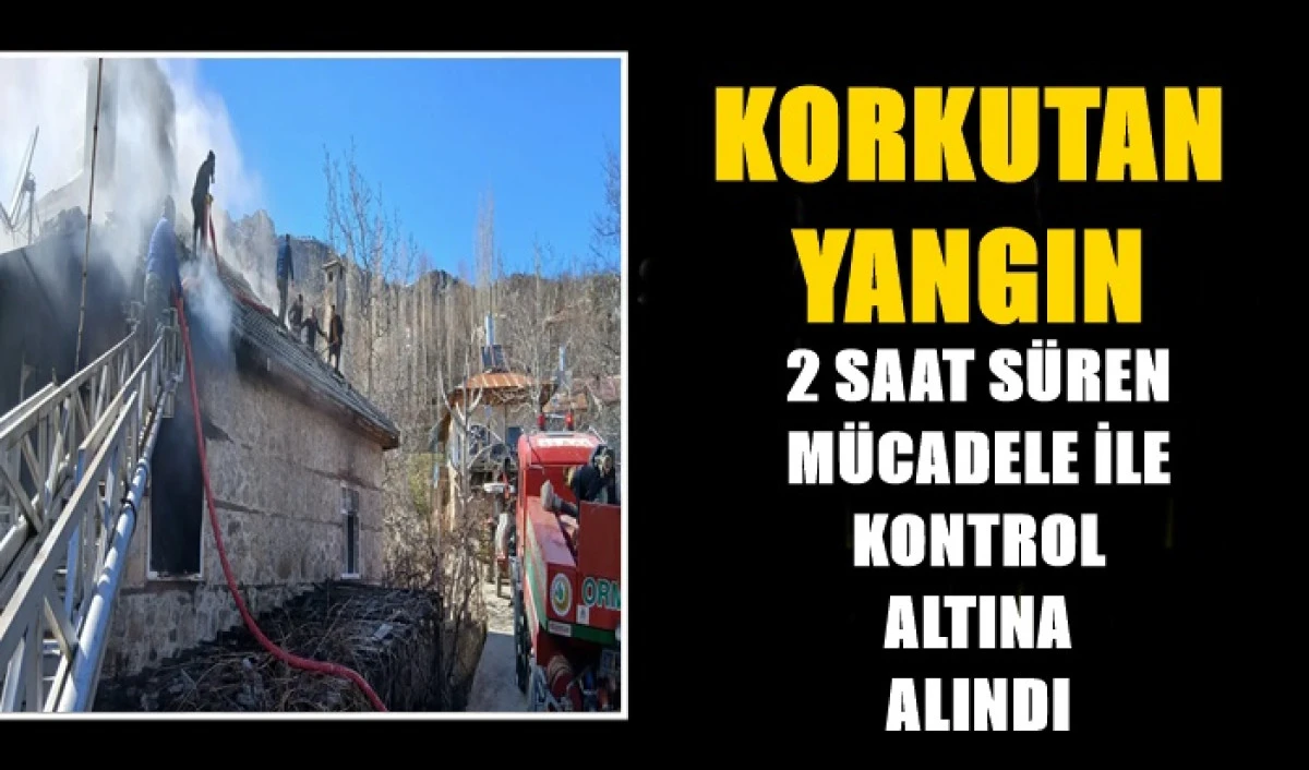 Karaman'da korkutan yangın! 2 saat sonra kontrol altına alındı