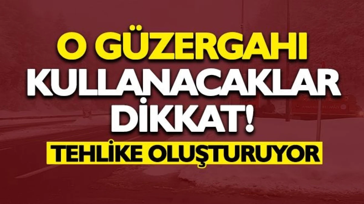 Karaman'da o yolu kullanacaklar dikkat! 