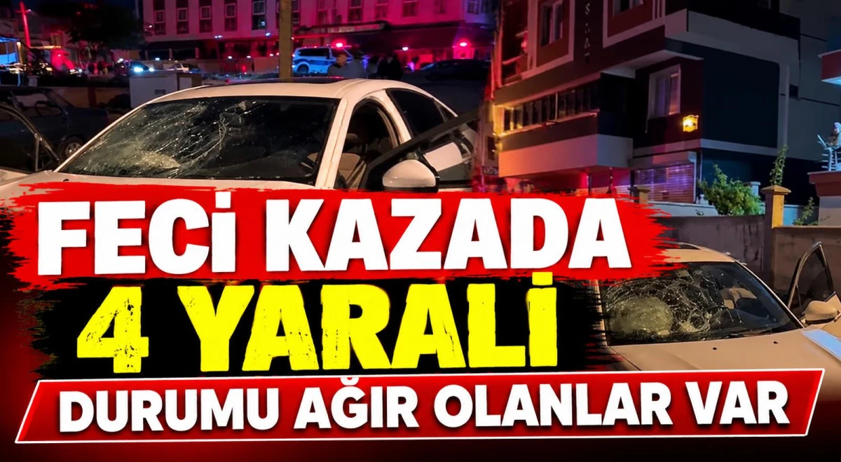 Karamanda olan kazada 4 kişi yaralandı i&ccedil;inde sağlık durumu ciddi olanlar var