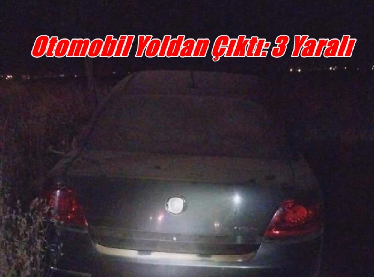 Karaman&rsquo;da otomobil yoldan &ccedil;ıktı: 3 yaralı