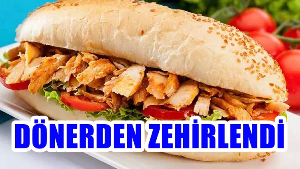 Karaman'da tavuk dönerden zehirledi
