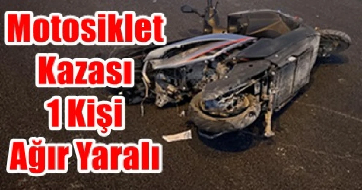 Karaman&rsquo;da yine motosiklet kazası 1 kişi ağır yaralı