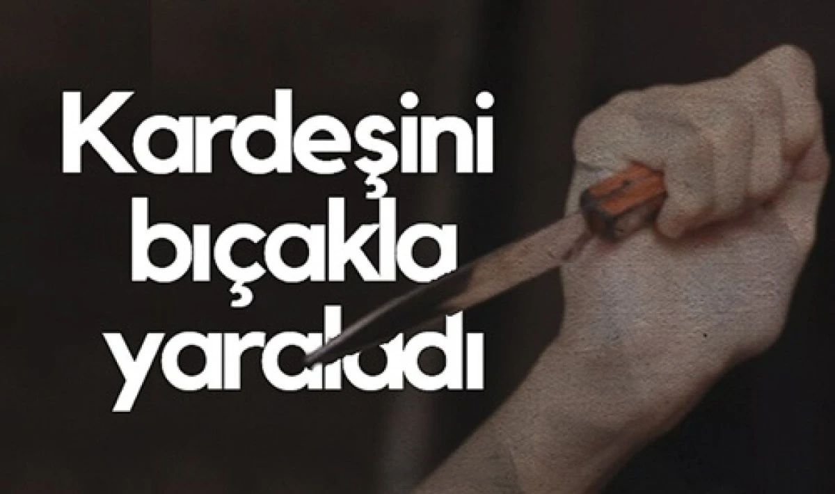 Kardeş Kavgasında Biri Bı&ccedil;akla Yaralandı