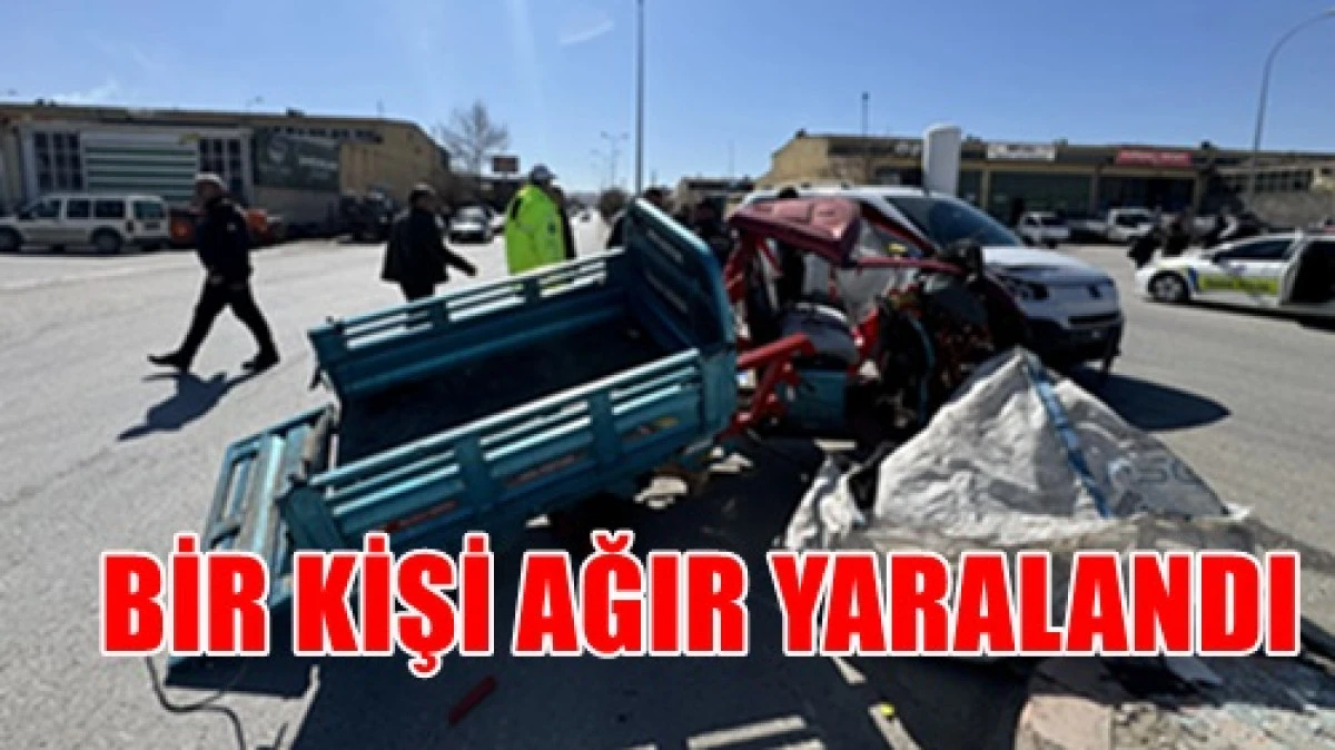 Kaza'da 1. kişi ağır yaralandı