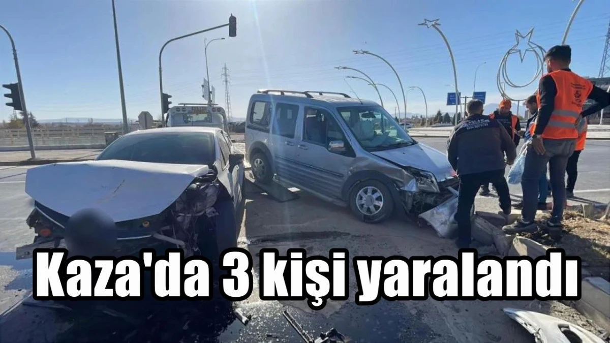 Kaza'da 3 kişi yaralandı
