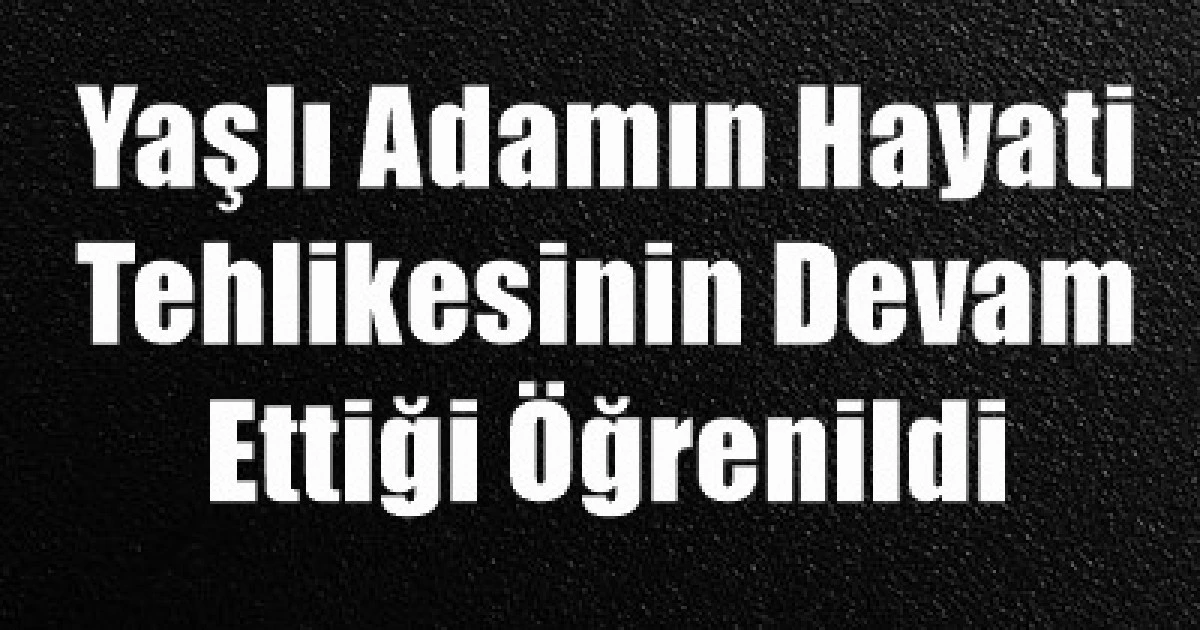 Merdivenden d&uuml;şen şahıs, hastanede yaşam savaşı veriyor