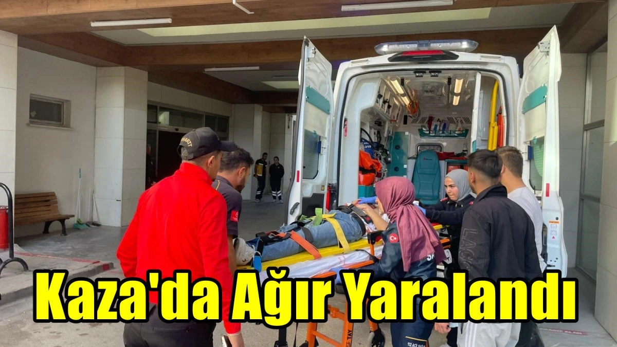 Motosikletin sürücüsü ağır yaralandı