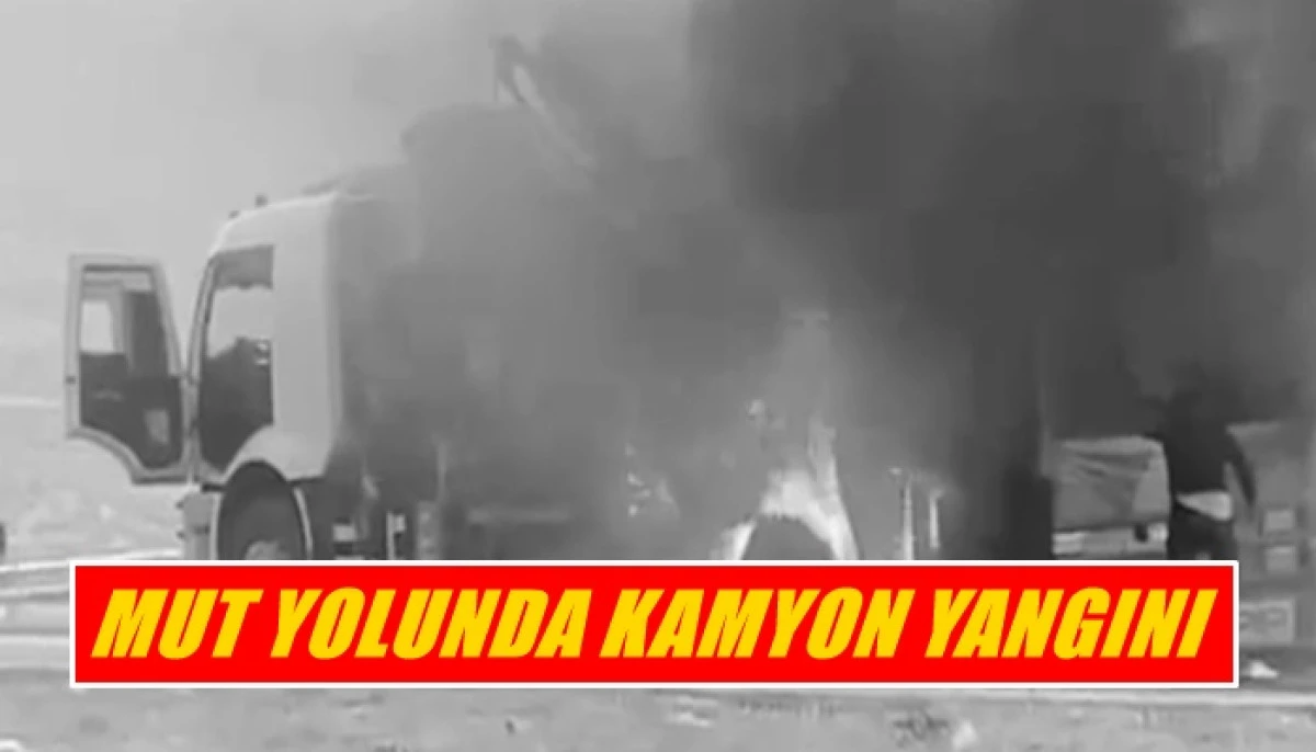 MUT YOLUNDA KAMYON YANGINI