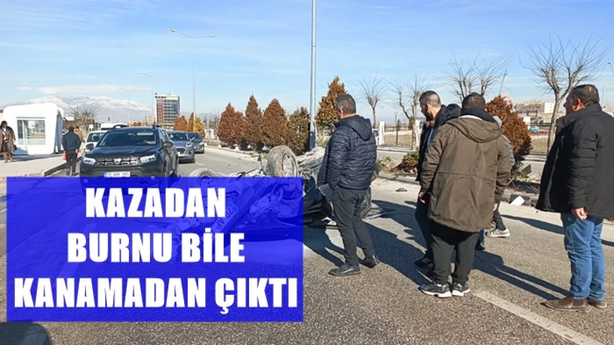 Orta Ref&uuml;je &Ccedil;arpıp Takla Attı