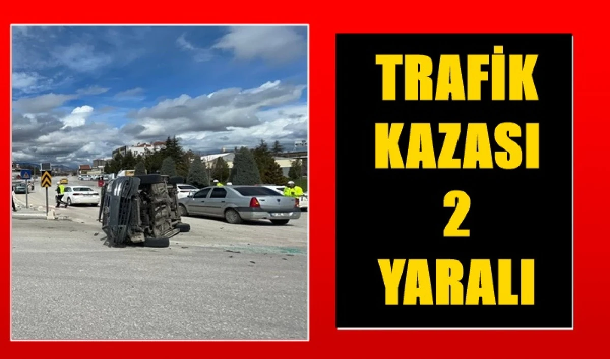 OTOMOBİL TAKLA ATTI: 2 YARALI