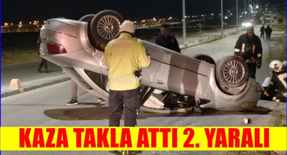 Otomobil Takla Attı: 2 Yaralı