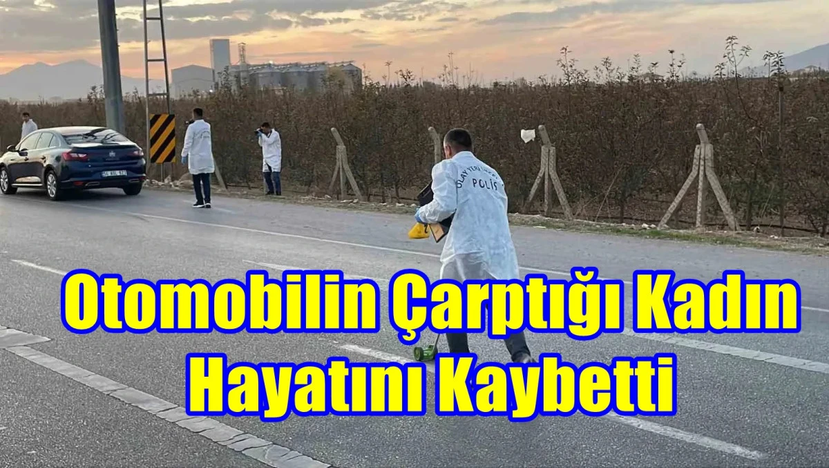 Otomobilin çarptığı kadın hayatını kaybetti