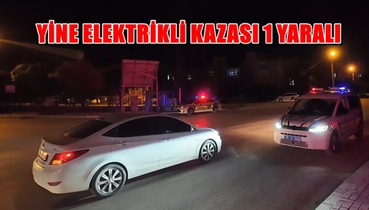  Otomobille &ccedil;arpışan elektrikli bisikletin s&uuml;r&uuml;c&uuml;s&uuml; yaralandı