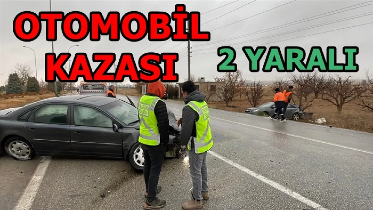 Otomobiller çarpıştı: 2 yaralı