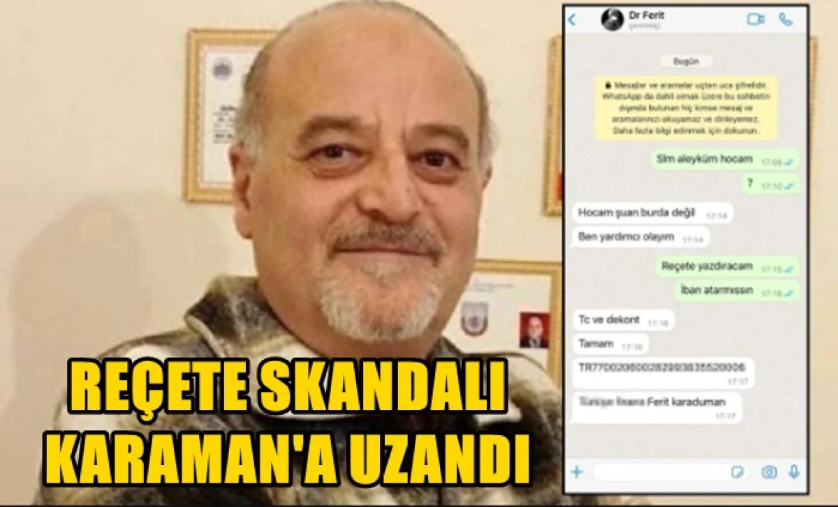 Re&ccedil;ete Skandalı Karaman'a Uzandı