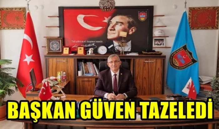 Şof&ouml;rler ve Otomobilciler Oda Başkanı Cemalettin Canuylasi G&uuml;ven Tazeledi