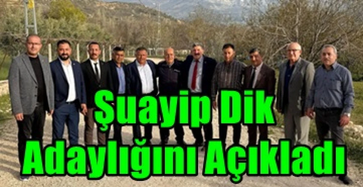 Şuayip Dik  Birlik Başkanlığına adaylığını a&ccedil;ıkladı