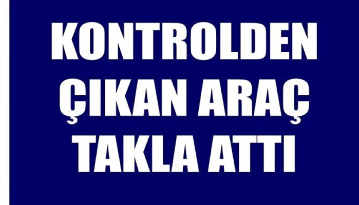 Takla atan aracın s&uuml;r&uuml;c&uuml;s&uuml; yaralandı